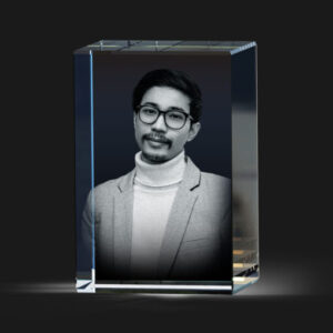 Personalised Gift for Boyfriend Birthday | 3D Crystal with Photo Online