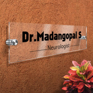 Acrylic Name Plate | Office Home Name Board